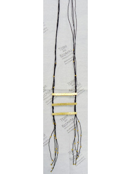 Long necklace with silver (925) elements