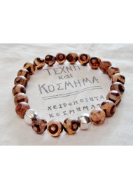 Bracelet with mineral beads